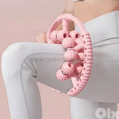 20-Wheel Handheld Massager – 360° Rollers w/ Adjustable Clamp