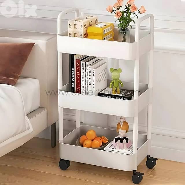 3-Tier Rolling Organizer Rack – Durable Space-Saving Cart for Kitchen 6