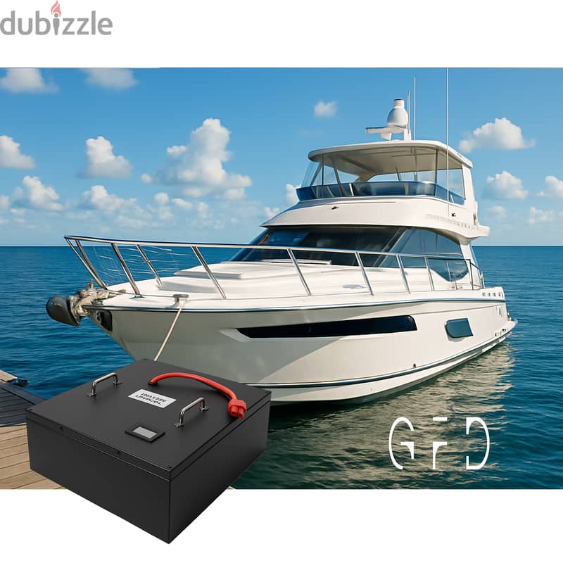 Heavy-Duty IP66 Industrial LiFePO4 Solar Storage Battery for Boats 0