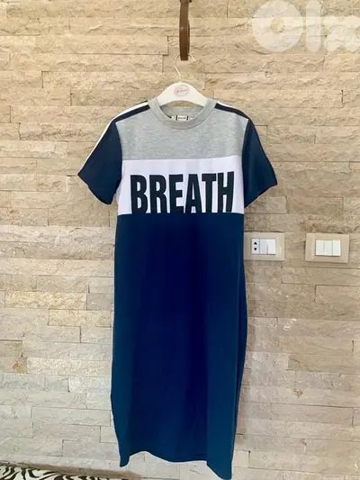 navy cotton dress