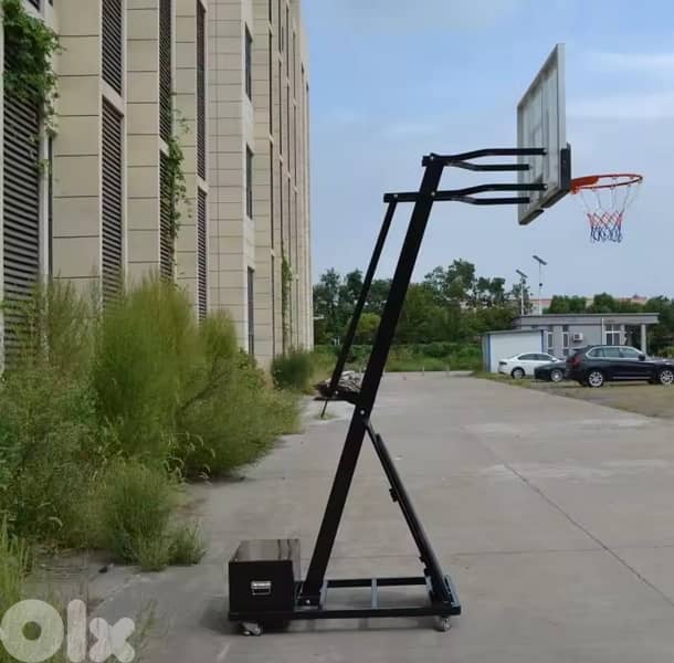 BOARD 152 x 92 cm Official Basketball Hoop with Iron heavyduty base 4