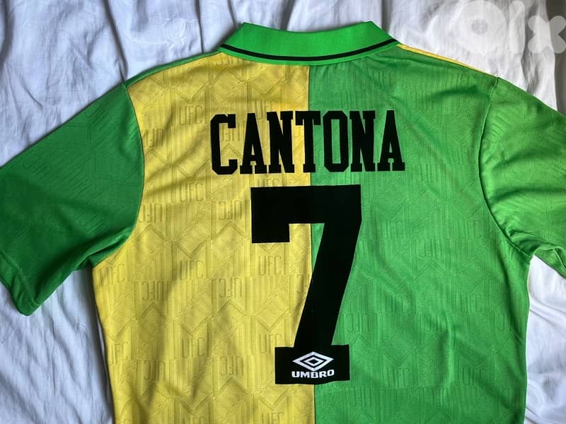 Manchester United cantona 7 third umbro jersey 4