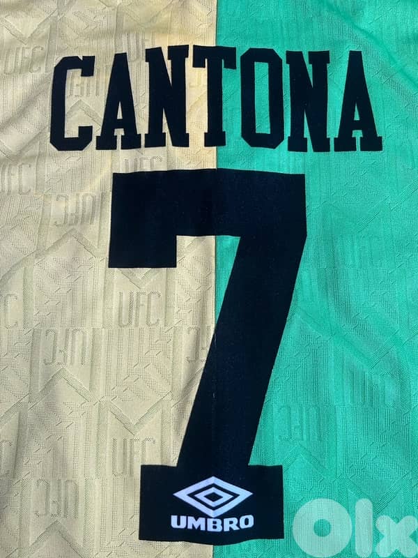 Manchester United cantona 7 third umbro jersey 5