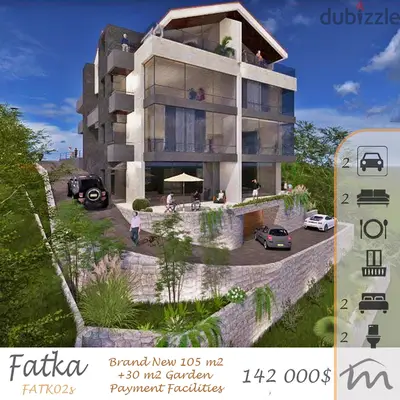 Fatka | 35% DOWNPAYMENT, 2 YEARS PAYMENT FACILITIES | 105m² + Garden