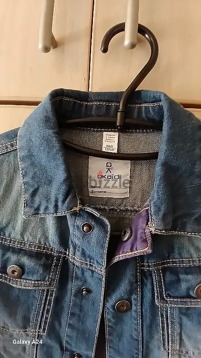 blue jeans jacket in very good condition okaidi.