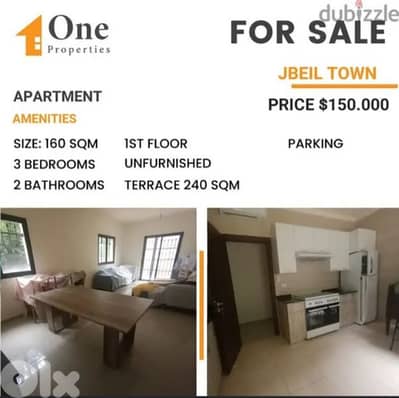 BRAND NEW APARTMENT for SALE,in JBEIL TOWN.