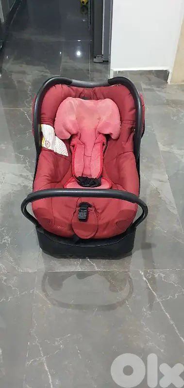 car seat and stroller