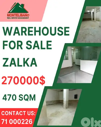 470 sqm Warehouse For Sale in Zalka !!!