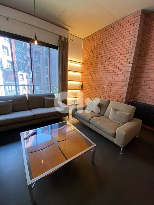 Minimalist loft with garden view 0