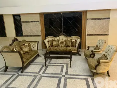 طقم كنبايات مصري خشب زان