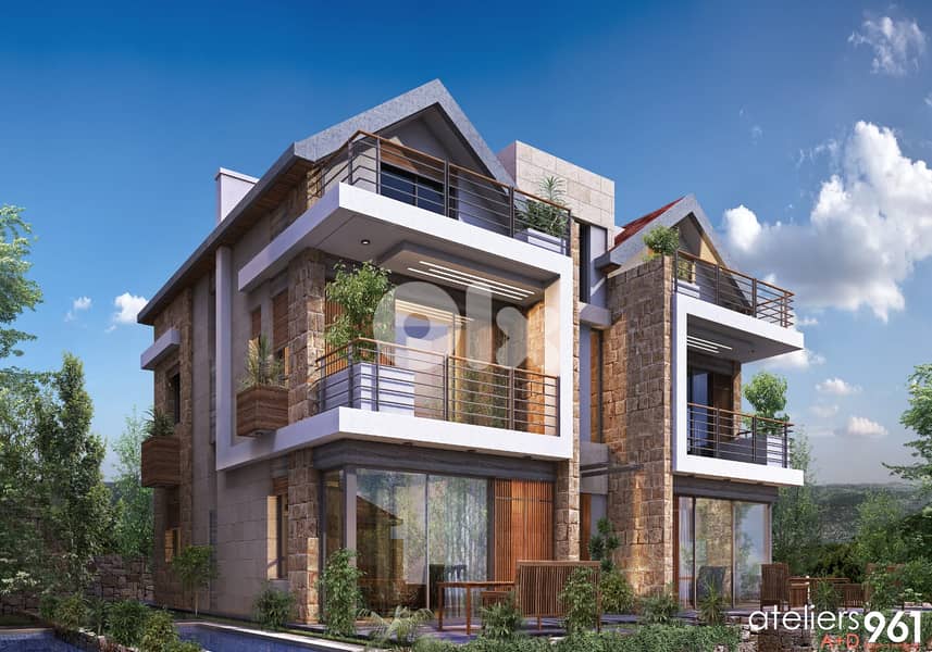 L18037- Under-Construction Triplex Chalet For Sale In Laqlouq With Ins 1