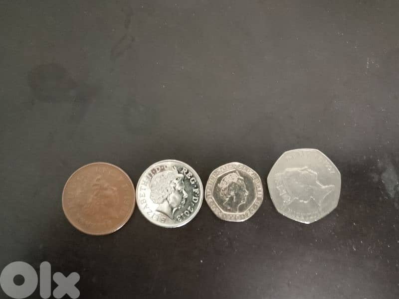4  pence coins 1999,1997,2013,2015 0