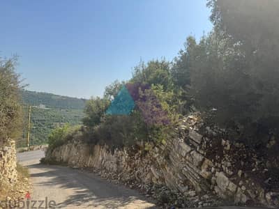 2025 m2 land + open mountain view for sale in Aamchit - عمشيت