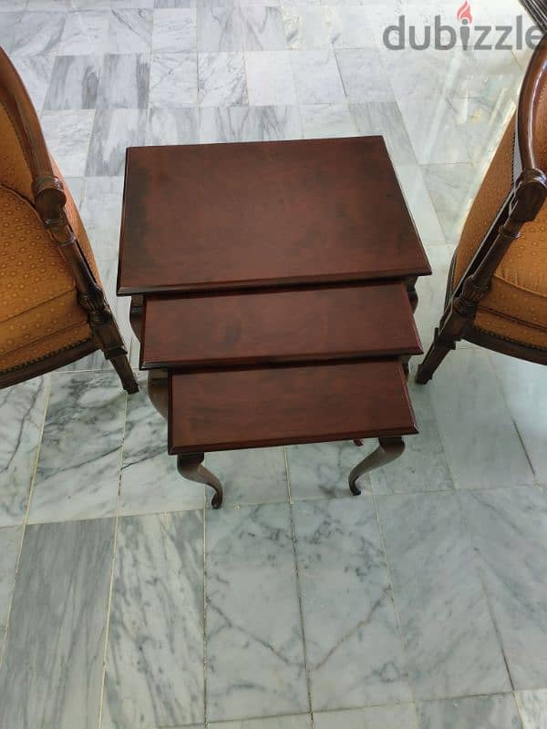 Antique Chairs and Side Tables Set 2