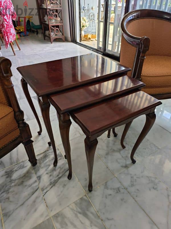 Antique Chairs and Side Tables Set 3