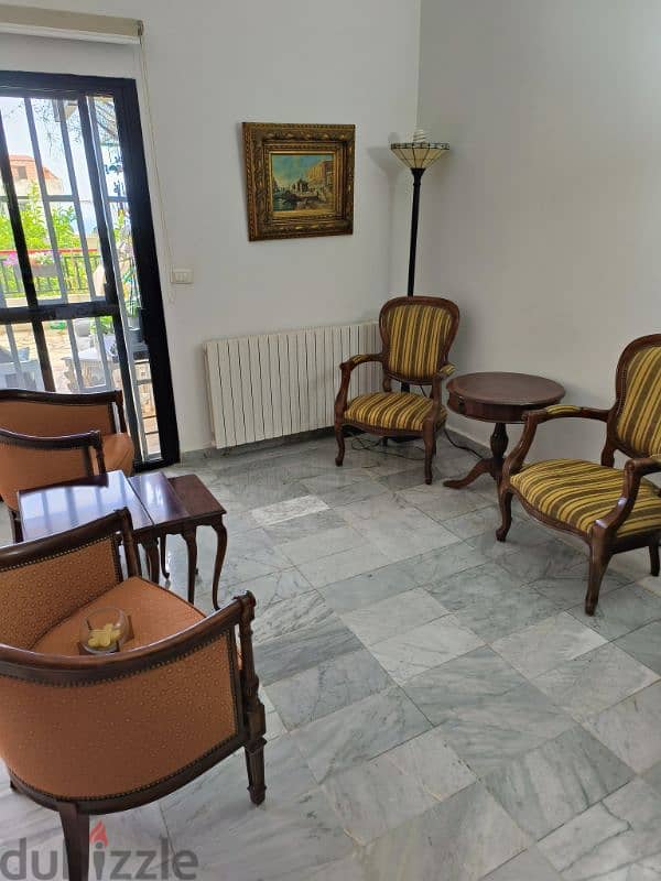 Antique Chairs and Side Tables Set 5