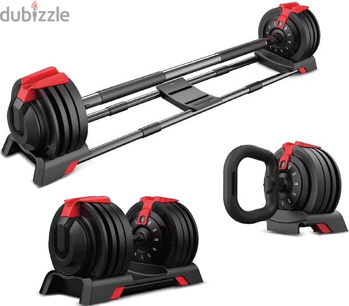3 in 1 adjustable dumbells 20kg (used as long axe and kettlebell) 0