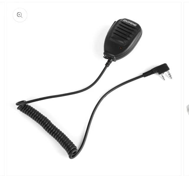 Baofeng Clip-on Speaker Microphone + Mic Plug(Black) walkie talkie 1