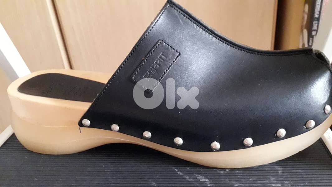 Esprit wooden clogs sandal shoes 1