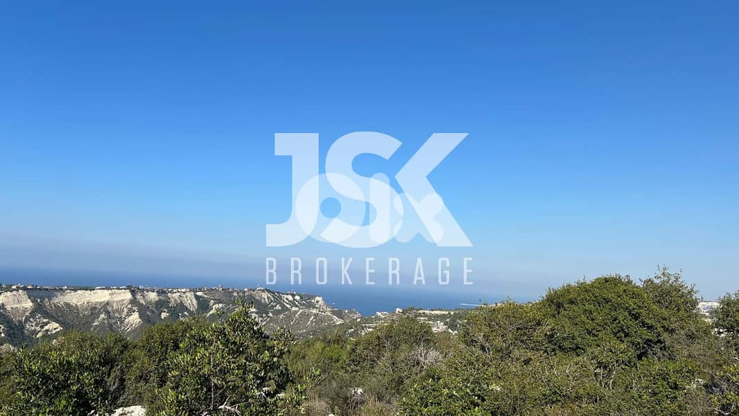 L18088-Land With Sea and Mountain View For Sale in Aabrine, Batroun 0