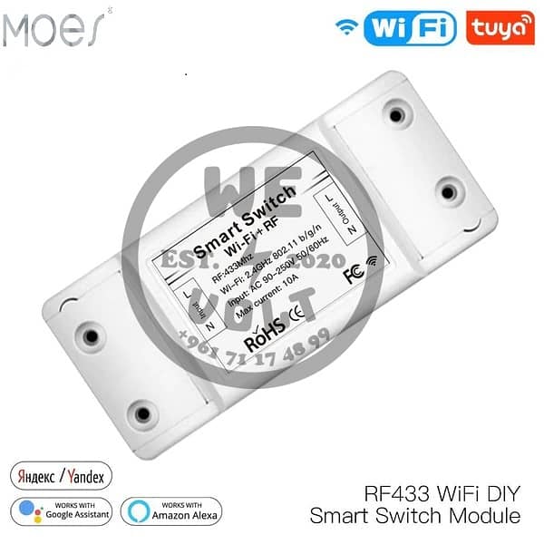 WiFi Smart Switches (With/Without RF, PM) | MOES – We VoLT 1