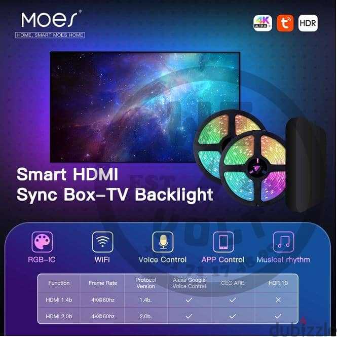 MOES TV BackLight Tuya 0