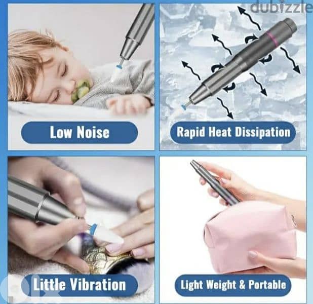 Lime A Ongles, Machine De Manucure Electrique 20000 tr/Min/4$ delivery 6