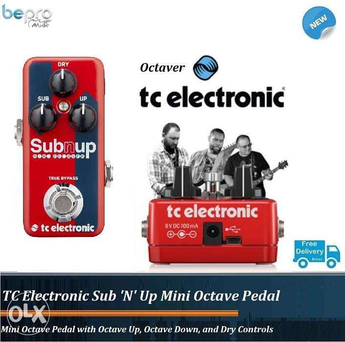 TC Electronic Sub 'N' Up Mini Octave Pedal for Guitar, Octaver 0