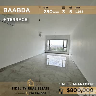 Apartment for sale in Baabda LJ63 شقة للبيع في بعبدا