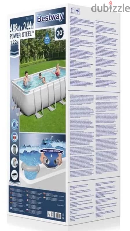 BESTWAY  POOL USED ONLY ONCE 4.88M X 2.44M X 1.22M 2