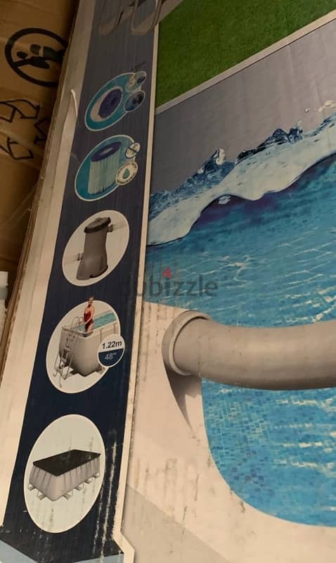 BESTWAY  POOL USED ONLY ONCE 4.88M X 2.44M X 1.22M 6