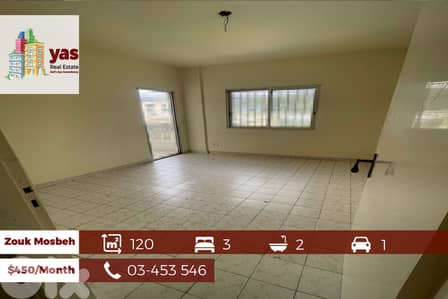 Zouk Mosbeh 120m2 | Rent | Calm Area | Well Maintained | EL/JA