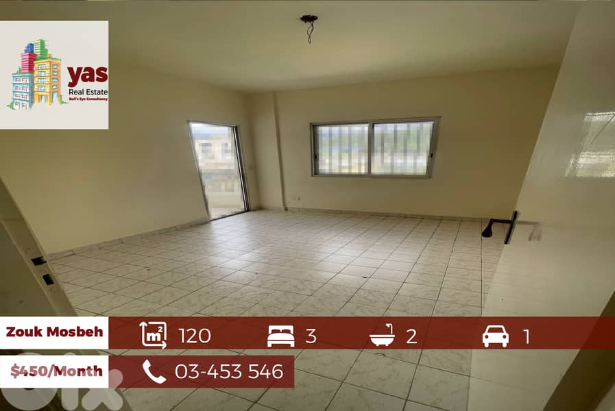 Zouk Mosbeh 120m2 | Rent | Calm Area | Well Maintained | EL/JA 0