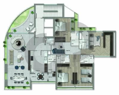 High-Floor Sea View Apartment in Rawche/الروشة REF#MJ122110 !