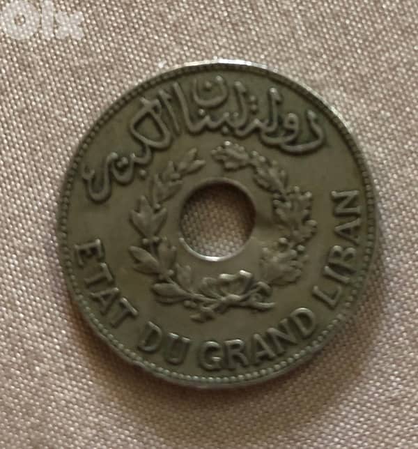 1 p Lebanon coin 1936 0