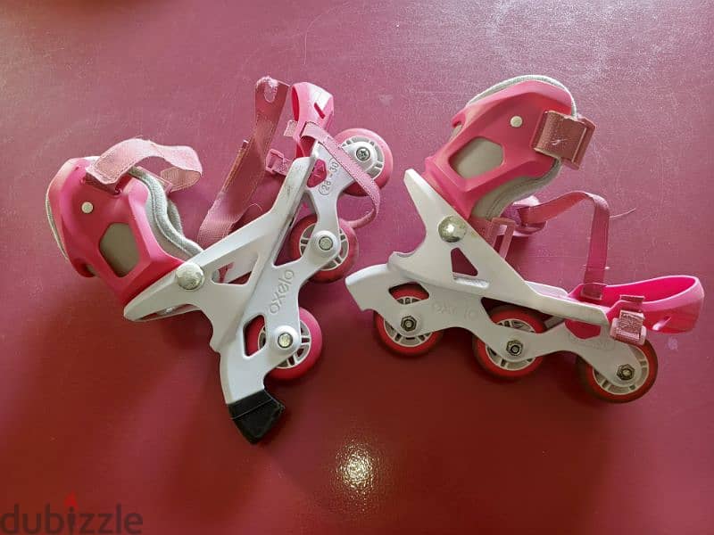 Adjustable rollerblades 28-30 with helmet 0