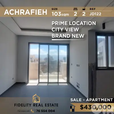 Apartment for sale in Achrafieh JD122 شقة للبيع في الأشرفية،