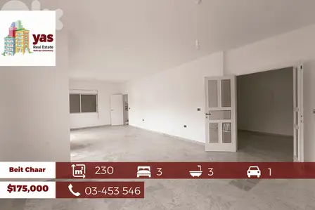 Bet El Chaar 230m2 | Renovated | Calm Area | SeaView | AA/BA |