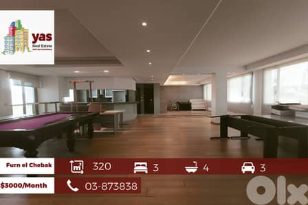 Furn El Chebbak 320m2 | Rent | Spacious | Excellent Conditions |AA|