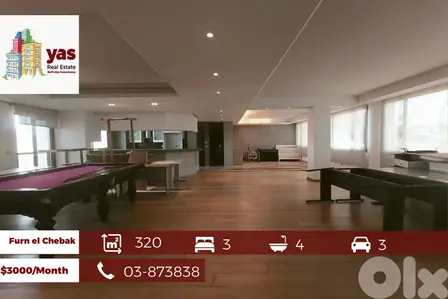 Furn El Chebbak 320m2 | Rent | Spacious | Excellent Conditions |AA|