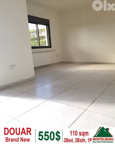 Brand New 110 sqm Apartment For Rent in Douar with Open Mountain View