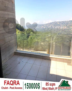 Fully Furnished 85 sqm Chalet For Sale in Faqra with Pool Access !!!