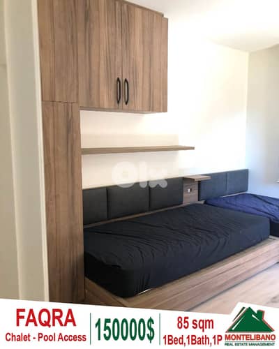Fully Furnished 85 sqm Chalet For Sale in Faqra with Pool Access !!!