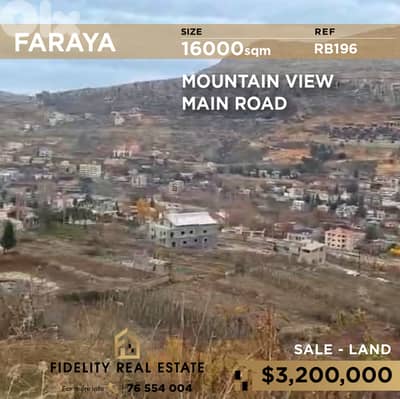 Land for sale in Faraya RB196 أرض للبيع في فاريا
