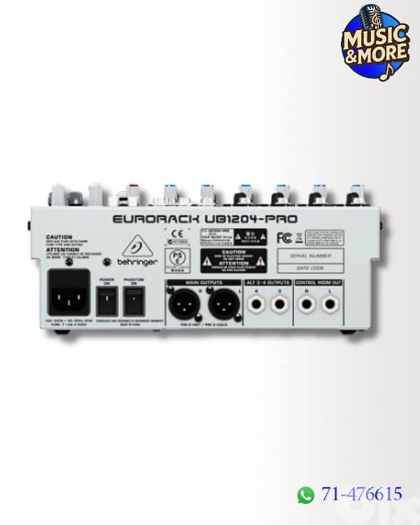Behringer UB1204-Pro Analog Mixer 3
