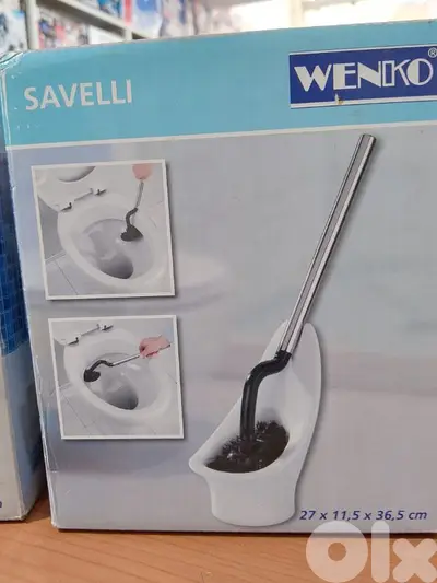 wenko toilet brush , white & black color