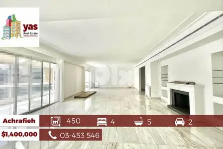 Achrafieh 450m2 | Prime Location | Luxury | Decorated | PA |