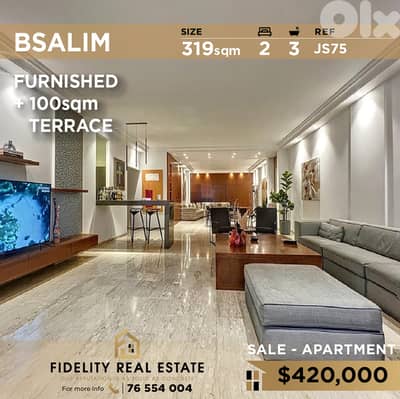 Apartment for sale in Bsalim furnished JS75 للبيع في بصاليم Apartment for sale in Bsalim furnished JS75 للبيع في بصاليم