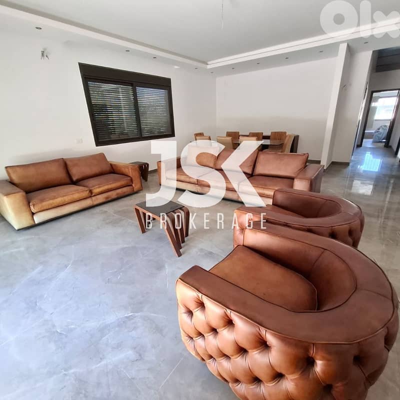 L18163-Spacious Semi-Furnished Modern Apartment For Rent in Adonis 0