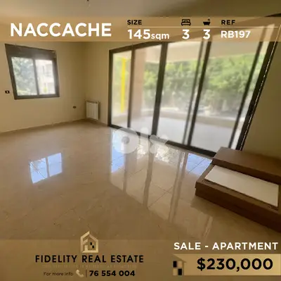 Apartment for sale in Naccache RB197 شقة للبيع في نقاش